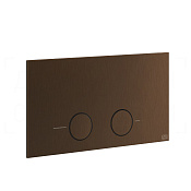 Gessi Total Look Кнопка смыва для инсталляции Viega, 2 режима, латунь, цвет: dark bronze 54613#845
