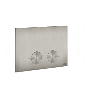 Gessi Total Look Кнопка смыва для инсталляции Geberit, 2 режима, латунь, цвет: steel brushed 54615#239