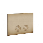 Gessi Total Look Кнопка смыва для инсталляции Geberit, 2 реж., латунь, цвет: warm bronze brushed PVD 54615#726