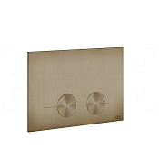 Gessi Total Look Кнопка смыва для инсталляции Geberit, 2 реж., латунь, цвет: deep bronze brushed PVD 54615#791