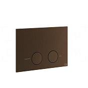 Gessi Total Look Кнопка смыва для инсталляции Geberit, 2 режима, латунь, цвет: dark bronze 54615#845