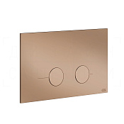 Gessi Total Look Кнопка смыва для инсталляц. Sanit и Villeroy&Boch, 2 реж., латунь, цвет: copper PVD 54619#030