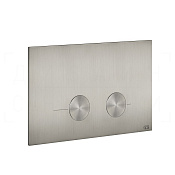 Gessi Total Look Кнопка смыва для инстал. Sanit и Villeroy&Boch, 2 реж., латунь, цвет: steel brushed 54619#239