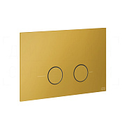Gessi Total Look Кнопка смыва для инсталляц. Sanit и Villeroy&Boch, 2 реж., латунь, цвет: matte ocra 54619#280