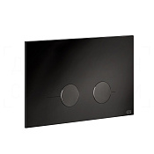 Gessi Total Look Кнопка смыва для инстал. Sanit и Villeroy&Boch, 2 реж., латунь, цвет: black metal 54619#706