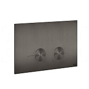 Gessi Total Look Кнопка смыва для инстал. Sanit и Villeroy&Boch, 2 реж., цвет: black metal brushed 54619#707