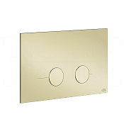 Gessi Total Look Кнопка смыва для инсталляции Sanit и Villeroy&Boch, 2 реж., латунь, цвет: brass PVD 54619#710