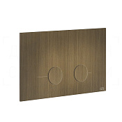 Gessi Total Look Кнопка смыва для инстал. Sanit и Villeroy&Boch, 2 реж., латунь, цвет: antique brass 54619#713