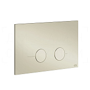 Gessi Total Look Кнопка смыва для инсталляц. Sanit и Villeroy&Boch, 2 реж., латунь, цвет: nickel PVD 54619#720