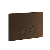 Gessi Total Look Кнопка смыва для инстал. Sanit и Villeroy&Boch, 2 реж., латунь, цвет: dark bronze 54619#845