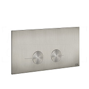 Gessi Total Look Кнопка смыва для инсталляции Viega, 2 режима, латунь, цвет: steel brushed 54621#239