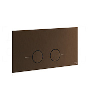 Gessi Total Look Кнопка смыва для инсталляции Viega, 2 режима, латунь, цвет: dark bronze 54621#845
