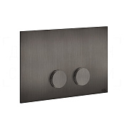 Gessi Anello Кнопка смыва для инсталляции Geberit, 2 режима, латунь, цвет: black metal brushed PVD 54623#707