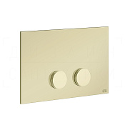 Gessi Anello Кнопка смыва для инсталляции Geberit, 2 режима, латунь, цвет: brass PVD 54623#710
