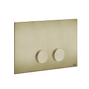 Gessi Anello Кнопка смыва для инсталляции Geberit, 2 режима, латунь, цвет: brushed brass PVD 54623#727