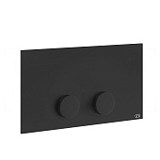 Gessi Anello Кнопка смыва для инсталляции Viega, 2 режима, латунь, цвет: matte black 54625#299