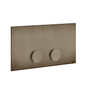 Gessi Anello Кнопка смыва для инсталляции Viega, 2 режима, латунь, цвет: coffee bronze brushed PVD 54625#761