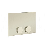 Gessi Anello Кнопка смыва для инсталляции Tece, 2 режима, латунь, цвет: nickel PVD 54629#720