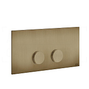 Gessi Anello Кнопка смыва для инсталляции Viega, 2 режима, латунь, цвет: deep bronze brushed PVD 54633#791