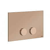 Gessi Ingranaggio Кнопка смыва для инсталляции Geberit, 2 режима, латунь, цвет: copper PVD 54635#030