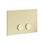 Gessi Ingranaggio Кнопка смыва для инсталляции Geberit, 2 режима, латунь, цвет: brass PVD 54635#710