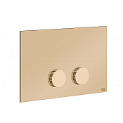 Gessi Ingranaggio Кнопка смыва для инсталляции Geberit, 2 режима, латунь, цвет: warm bronze PVD 54635#735