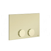 Gessi Ingranaggio Кнопка смыва для инсталляции Tece, 2 режима, латунь, цвет: brass PVD 54641#710