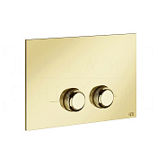 Gessi Venti20 Кнопка смыва для инсталляции Geberit, 2 режима, латунь, цвет: gold PVD 54651#246