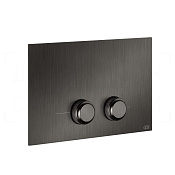Gessi Venti20 Кнопка смыва для инсталляции Geberit, 2 режима, латунь, цвет: black metal brushed PVD 54651#707