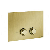 Gessi Venti20 Кнопка смыва для инсталляции Geberit, 2 режима, латунь, цвет: gold brushed 54651#716