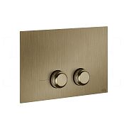 Gessi Venti20 Кнопка смыва для инсталляции Geberit, 2 режима, латунь, цвет: deep bronze brushed PVD 54651#791