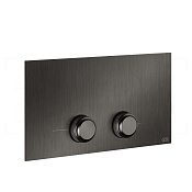 Gessi Venti20 Кнопка смыва для инсталляции Viega, 2 режима, латунь, цвет: black metal brushed PVD 54653#707