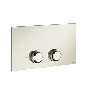 Gessi Venti20 Кнопка смыва для инсталляции Viega, 2 режима, латунь, цвет: nickel PVD 54653#720