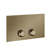 Gessi Venti20 Кнопка смыва для инсталляции Viega, 2 режима, латунь, цвет: deep bronze brushed PVD 54653#791