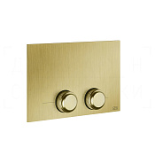 Gessi Venti20 Кнопка смыва для инсталляции Tece, 2 режима, латунь, цвет: gold brushed 54657#716