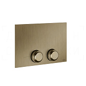 Gessi Venti20 Кнопка смыва для инсталляции Tece, 2 режима, латунь, цвет: deep bronze brushed PVD 54657#791
