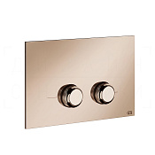 Gessi Venti20 Кнопка смыва для инсталляции Sanit и Villeroy&Boch, 2 режима, латунь, цвет: copper PVD 54659#030