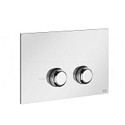 Gessi Venti20 Кнопка смыва для инсталляции Sanit и Villeroy&Boch, 2 режима, латунь, цвет: chrome 54659#031