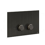 Gessi Venti20 Кнопка смыва для инсталляции Sanit и Villeroy&Boch, 2 реж., латунь, цвет: aged bronze 54659#187