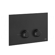 Gessi Venti20 Кнопка смыва для инсталляции Sanit и Villeroy&Boch, 2 реж., латунь, цвет: matte black 54659#299
