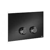 Gessi Venti20 Кнопка смыва для инстал. Sanit и Villeroy&Boch, 2 реж., латунь, цвет: black metal PVD 54659#706