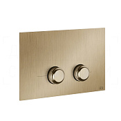 Gessi Venti20 Кнопка смыва для инстал. Sanit и Villeroy&Boch, 2 реж., латунь, цвет: warm bronze PVD 54659#726