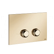 Gessi Venti20 Кнопка смыва для инстал. Sanit и Villeroy&Boch, 2 реж., латунь, цвет: warm bronze PVD 54659#735