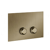 Gessi Venti20 Кнопка смыва для инстал. Sanit и Villeroy&Boch, 2 реж., латунь, цвет: deep bronze PVD 54659#791