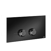 Gessi Venti20 Кнопка смыва для инсталляции Viega, 2 режима, латунь, цвет: black metal PVD 54661#706