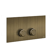 Gessi Venti20 Кнопка смыва для инсталляции Viega, 2 режима, латунь, цвет: antique brass 54661#713