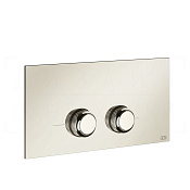 Gessi Venti20 Кнопка смыва для инсталляции Viega, 2 режима, латунь, цвет: nickel PVD 54661#720