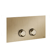 Gessi Venti20 Кнопка смыва для инсталляции Viega, 2 режима, латунь, цвет: warm bronze brushed PVD 54661#726