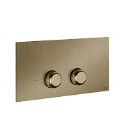 Gessi Venti20 Кнопка смыва для инсталляции Viega, 2 режима, латунь, цвет: deep bronze brushed PVD 54661#791