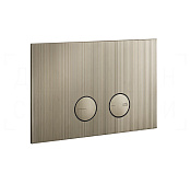 Gessi Inverso Rigato Кнопка смыва для инсталляц. Geberit, 2 реж., латунь, цвет: finox brushed nickel 54671#149